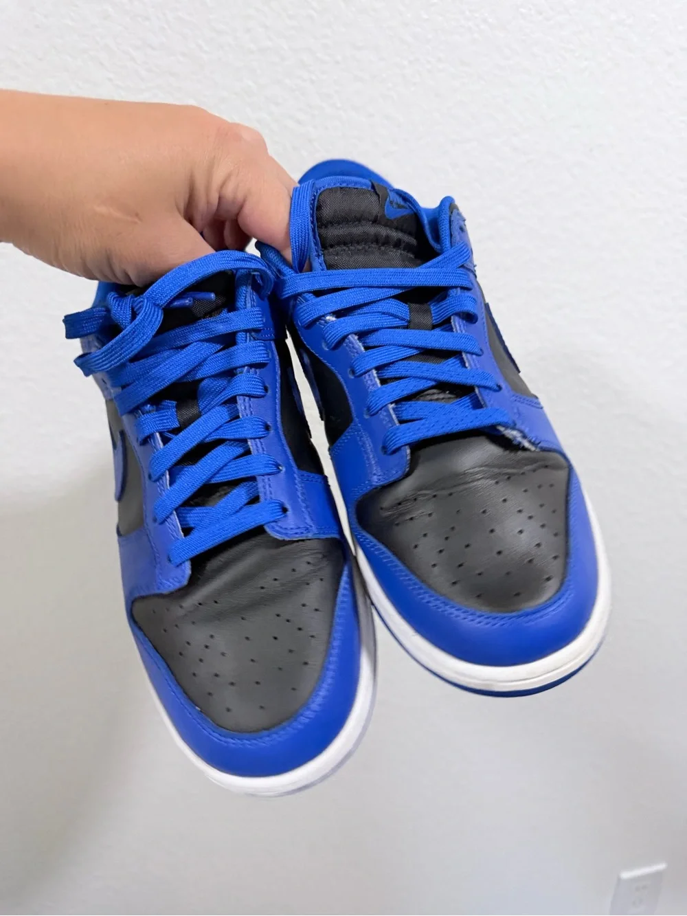Nike dunk low blue and black